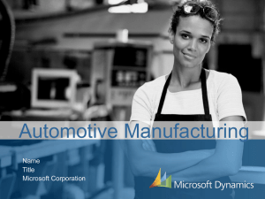 Microsoft Dynamics Automotive