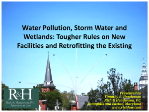 Water Pollution/Stormwater/Wetlands