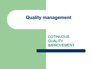Quality management - Philadelphia University