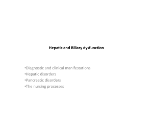 Hepatic dysfunction