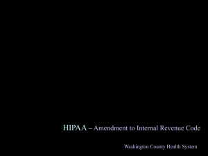 HIPAA-Amendment to the Internal Revenue Code
