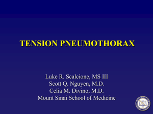 Blunt Chest Tension Pneumothorax
