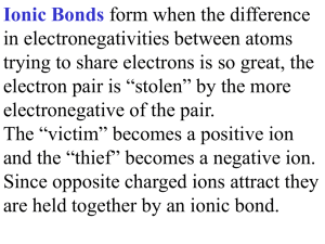7 - Ionic Bond