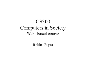 CS300U Computers in Society
