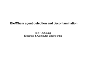 Bio/Chem agent detection and decontamination technology