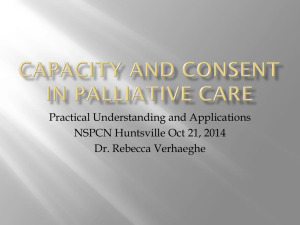 Consent and Capacity, Dr. Rebecca Verhaeghe