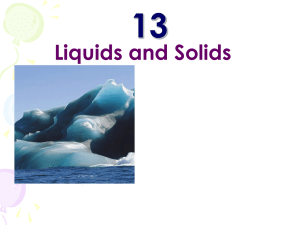 Chapter 13 Liquid and Solid