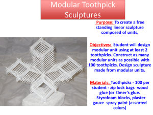 Toothpick sculptures