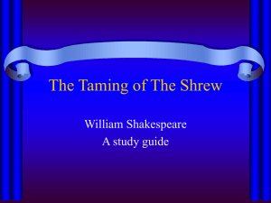 The Taming of The Shrew - Year-13