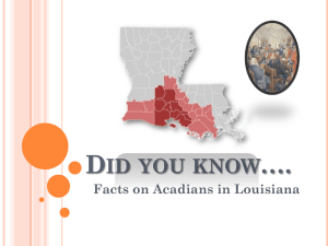 Did You Know? Acadian Facts PowerPoint