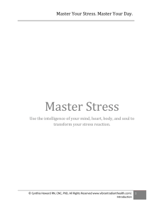Master Your Stress. Master Your Day.