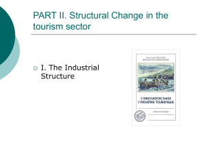 PART II. Structural Change in the tourism sector