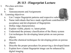 Fingerprint Lecture