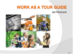 WORK AS A TOUR GUIDE