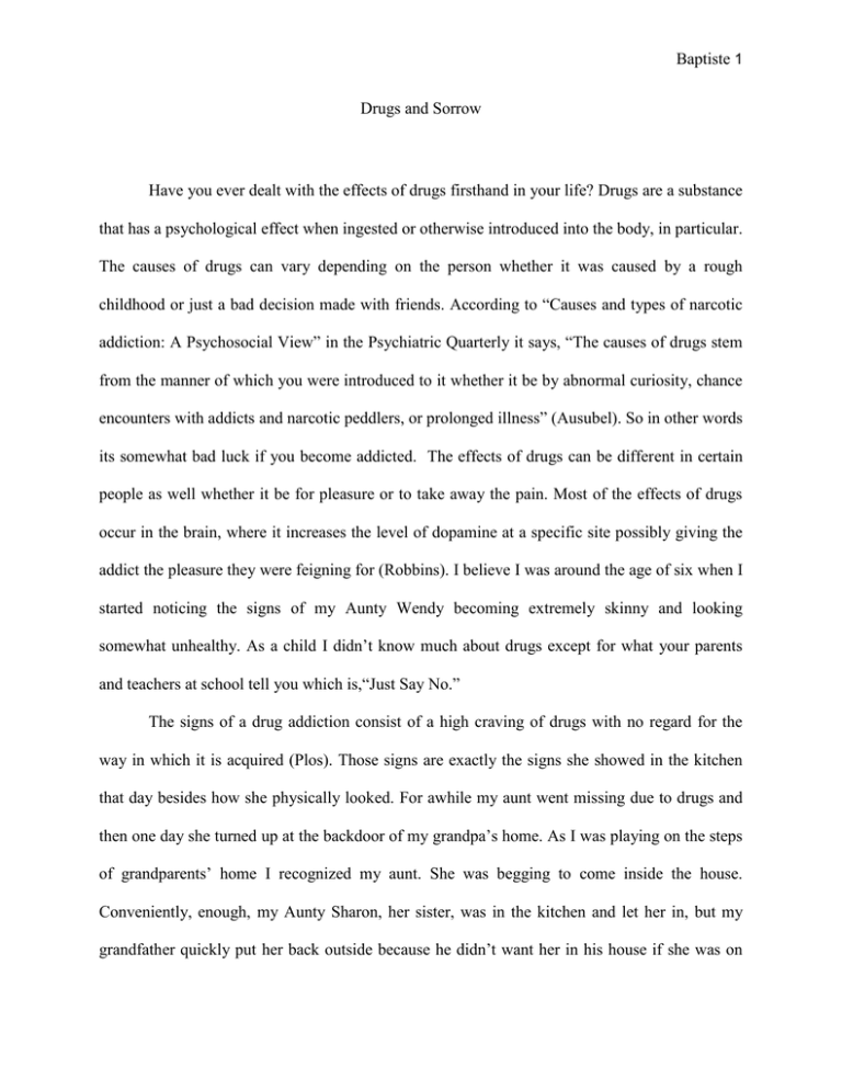 drug and alcohol abuse essay free