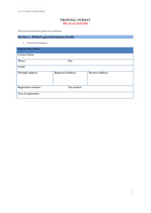 1. Bidder Response document (v1.0)