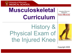 Knee Exam