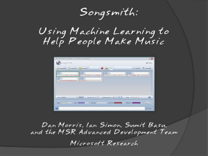 Songsmith: Using Machine Learning to Help People Make Music