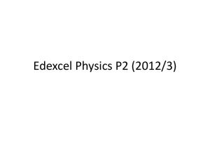 Edexcel Physics P2 (2012/3)