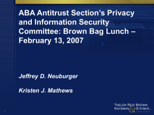 February 2007 Privacy Update