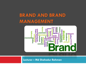 Brand and Brand Management