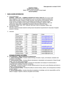 Syllabus - Angelina College