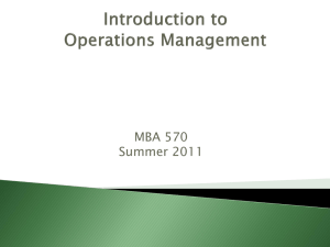 MBA 2011 Introduction