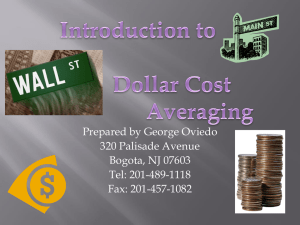 Introduction to Dollar Cost Averaging
