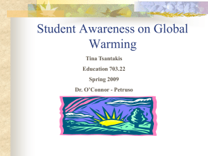 Student Awareness on Global Warming