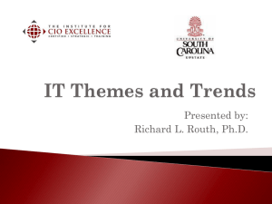 IT Themes and Trends - The Institute for CIO Excellence