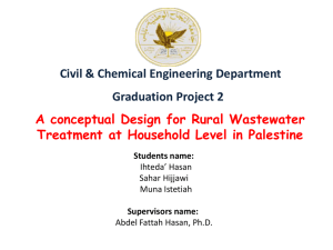 Civil & chemical Engineering Department project 2