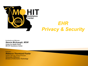 Risk Assessment Cheat Sheet - Missouri HIT Assistance Center