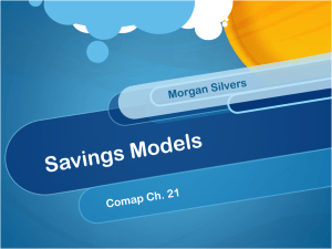 Savings Models