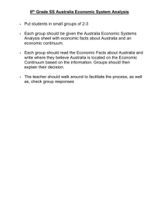 Australia Economic System Analysis