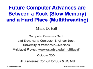 Future for Parallel Computer Architectures are Between a Rock