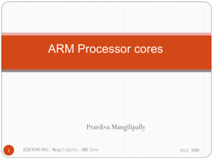 ARM Processor Architecture (II)