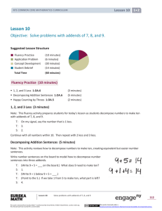 Grade 1 Mathematics Module 2, Topic A, Lesson 10