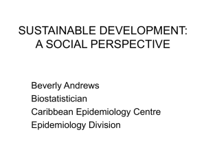 SUSTAINABLE DEVELOPMENT: A SOCIAL PERSPECTIVE