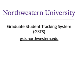 Graduate Student Tracking System (GSTS)