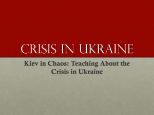 Kiev in Chaos: Teaching About the Crisis in Ukraine