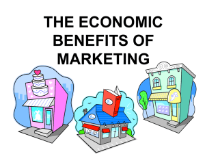 the economic benefits of marketing