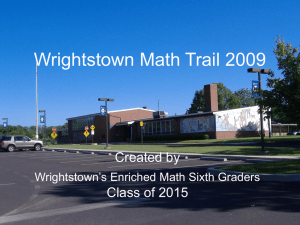 Wrightstown Math Trail 09