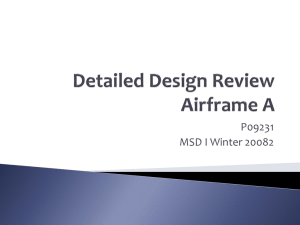 Detailed Design Review Airframe A