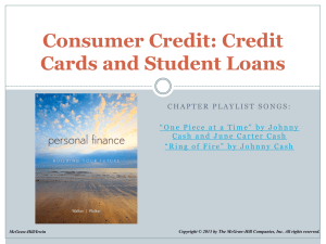 Credit Cards and Student Loans