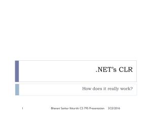 NET's CLR - ODU Computer Science