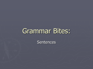 Sentences Notes