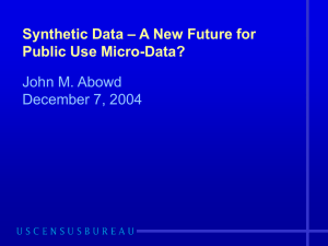 Synthetic Data - Carnegie Mellon University