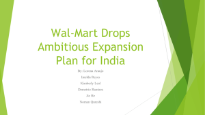 Wal-Mart Drops Ambitious Expansion Plan for India