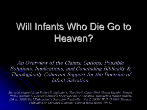 Will Infants Who Die Go to Heaven?