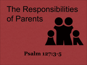 The Responsibilities of Parents